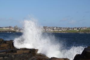 Lerwick from Fjara